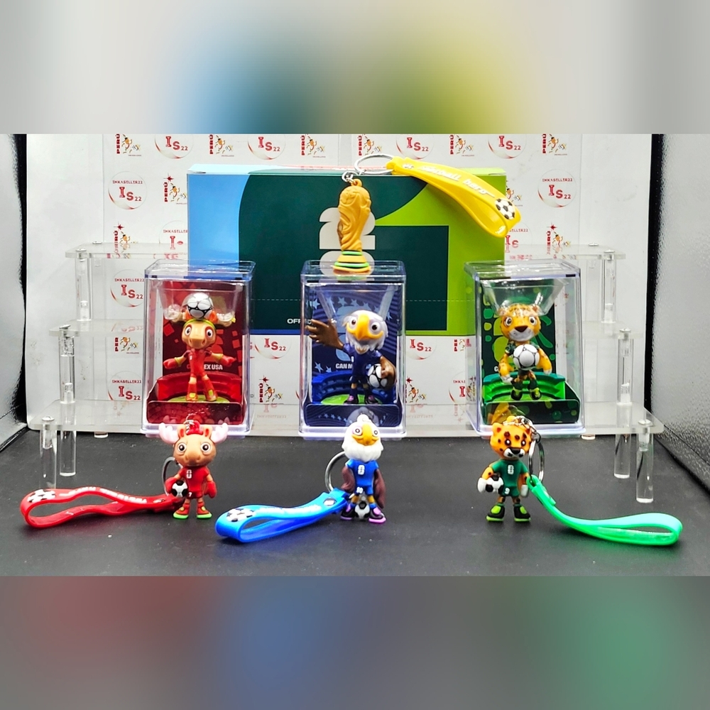fifa world cup 2026 Mascots, CAN Maple , MEX Zayu & USA Clutch Official Product